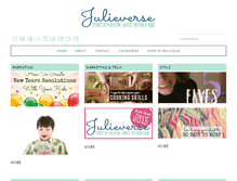 Tablet Screenshot of julieverse.com